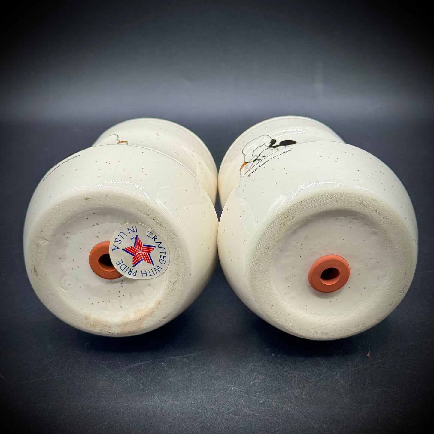 Vintage Large Disney Mickey Mouse S&P Set Made in USA