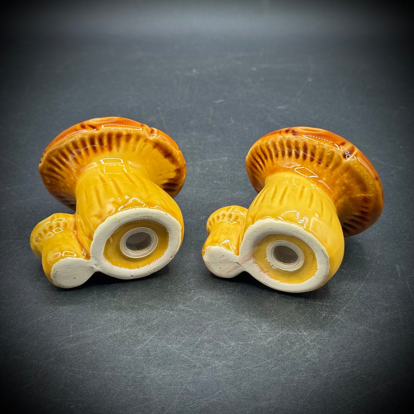 Vintage Ceramic Mushroom S&P Set