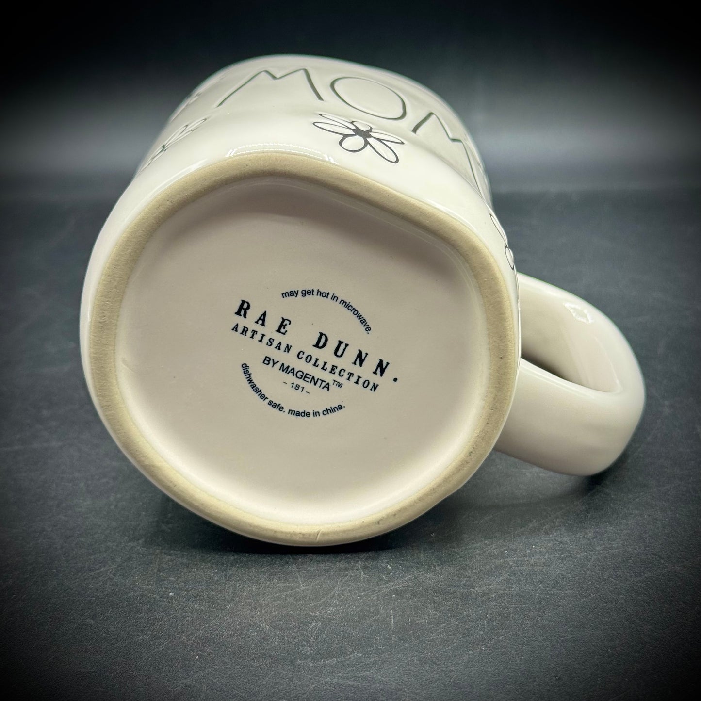 New Rae Dunn "Mom" Mug with Flowers