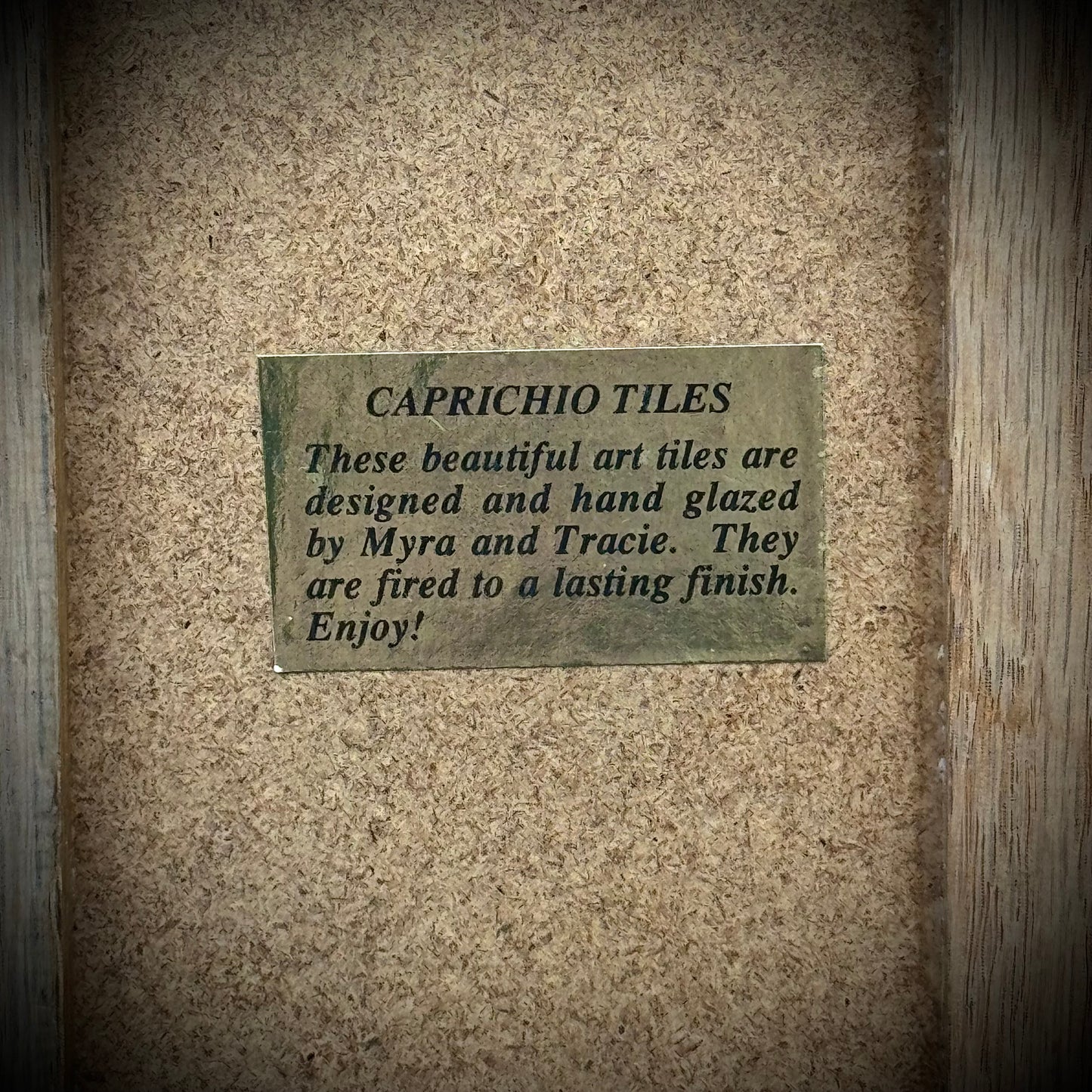 Hand Glazed Parrot Art Caprichio Tile