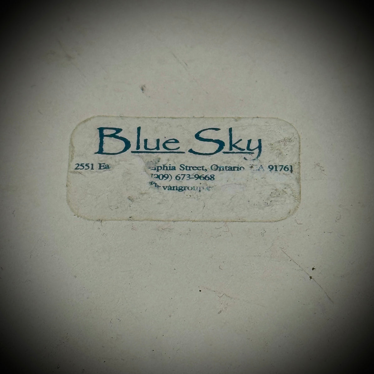 Blue Sky September Sapphire Birthday Plaque