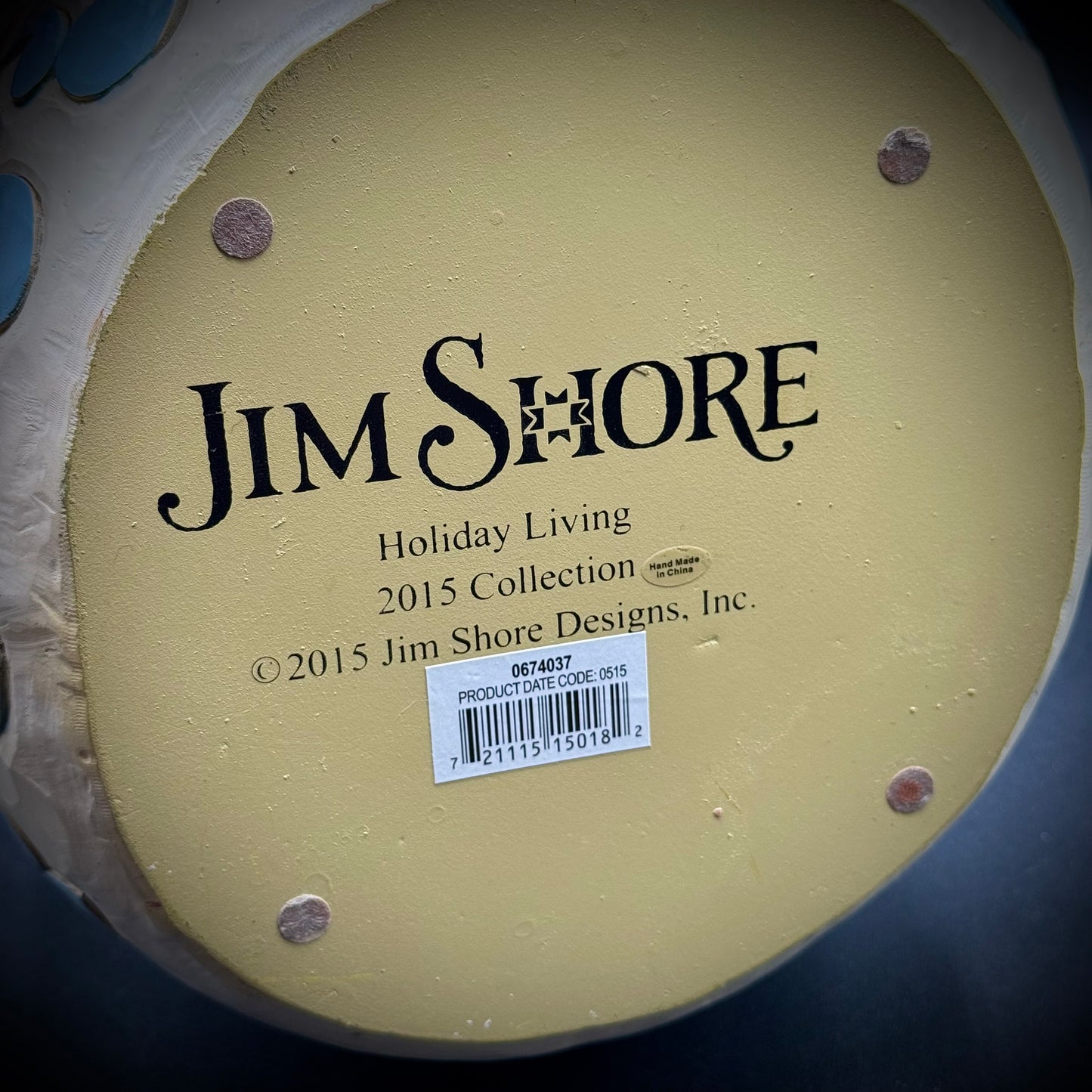 Large 19.5" 2015 Jim Shore Heartwood Creek Snowman w/Tag