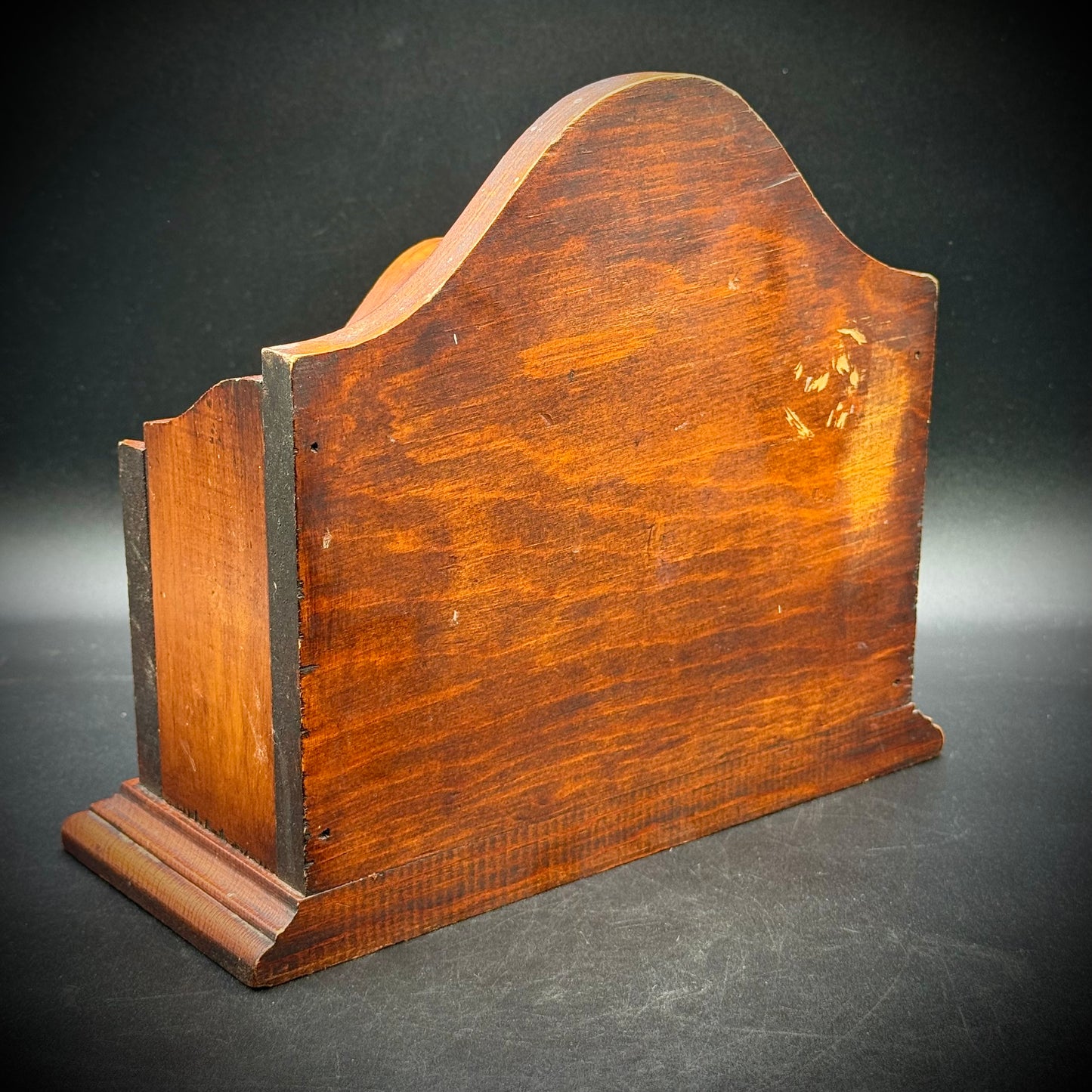 Vintage Painted Wood Strawberry Motif Letter Holder