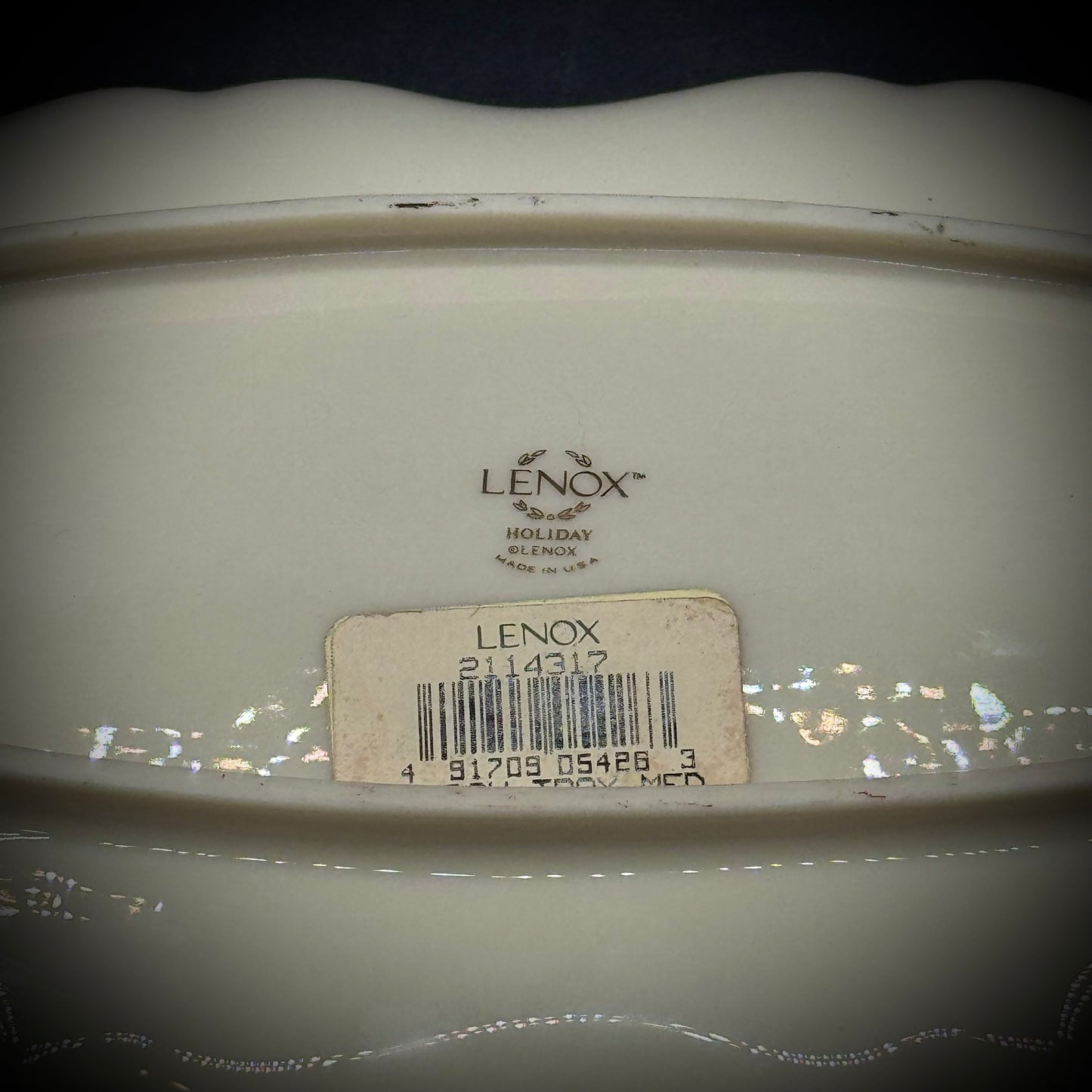 Lenox Holiday Pattern Serving Dish