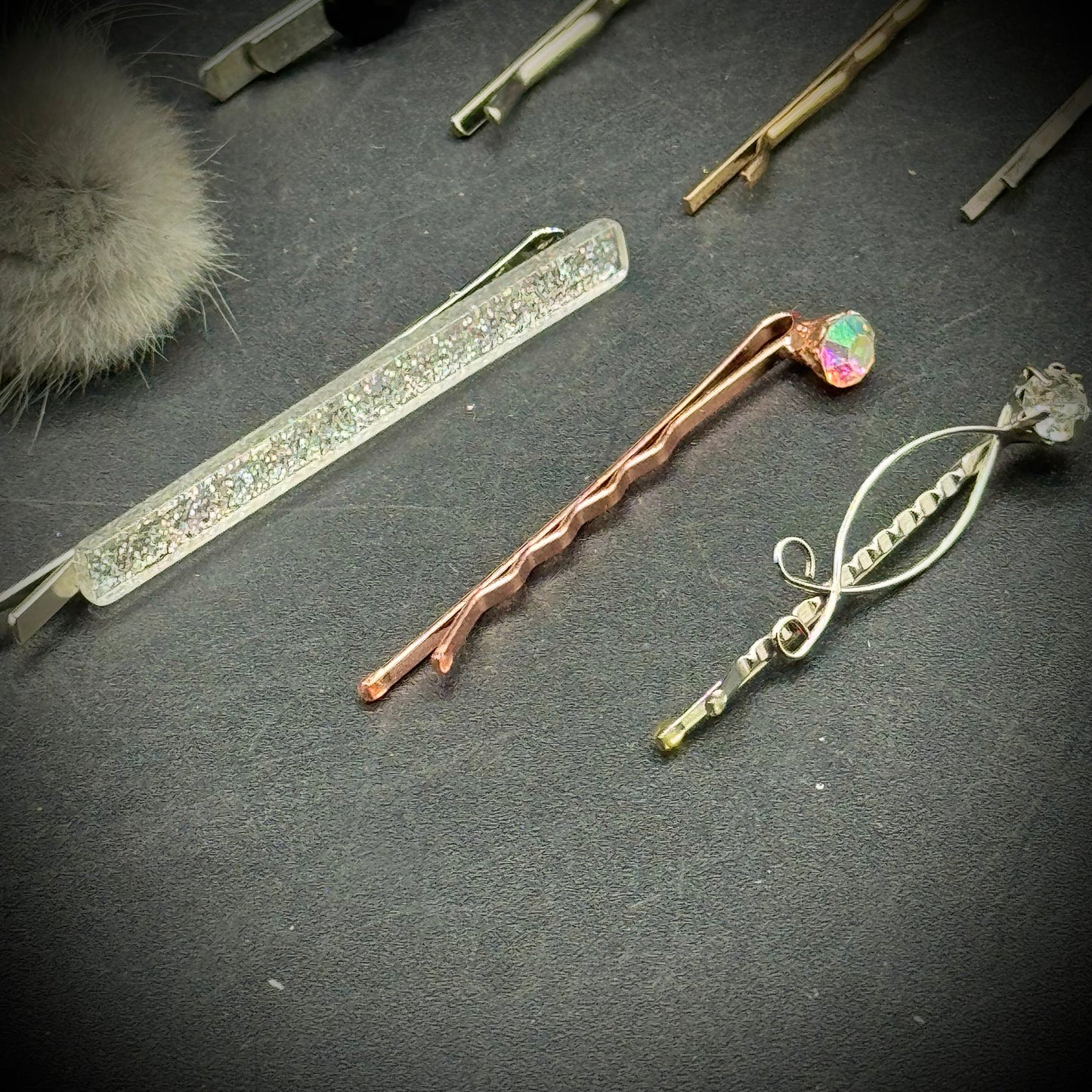 Collection of 11 Vintage Barrettes