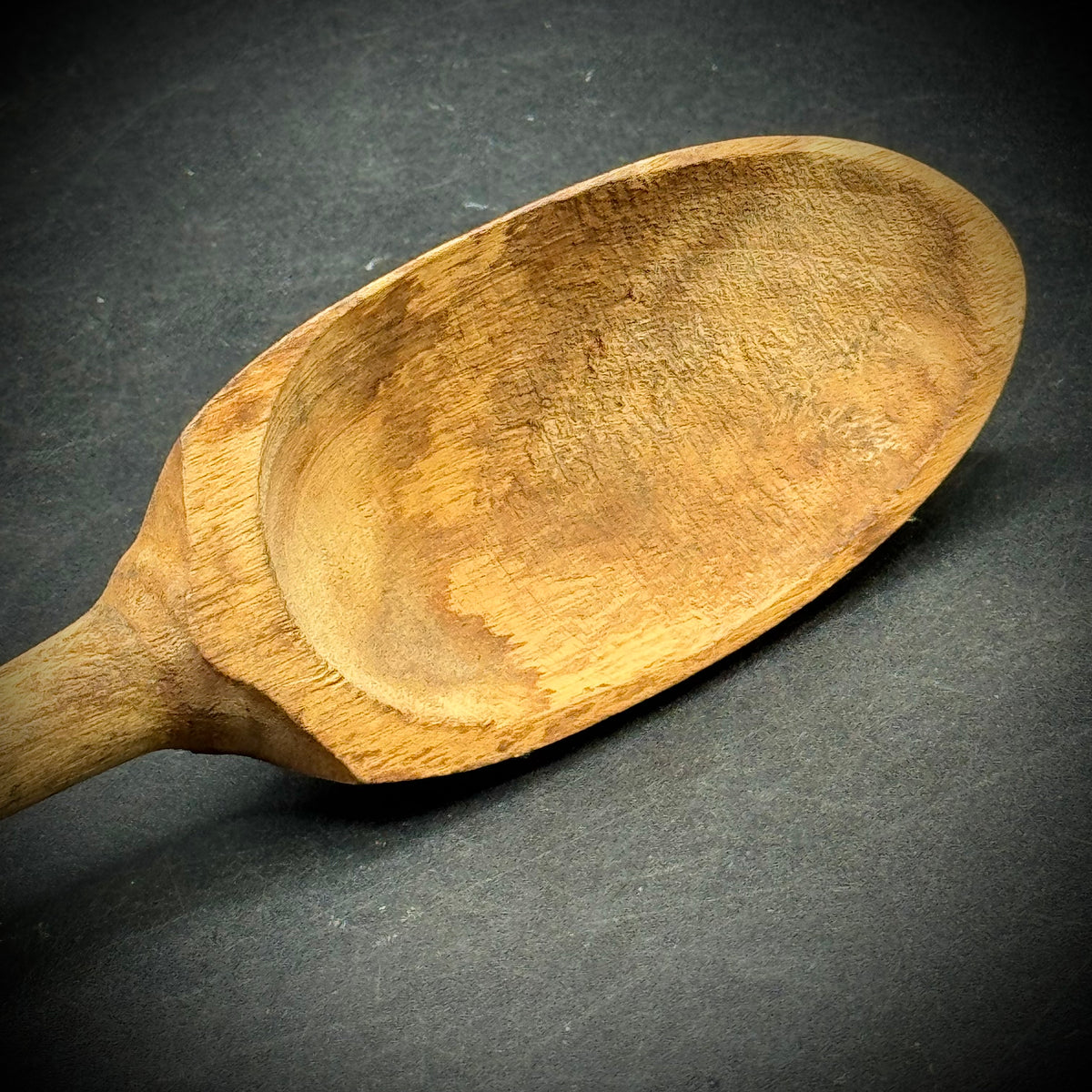 Antique Long Wood Spoon