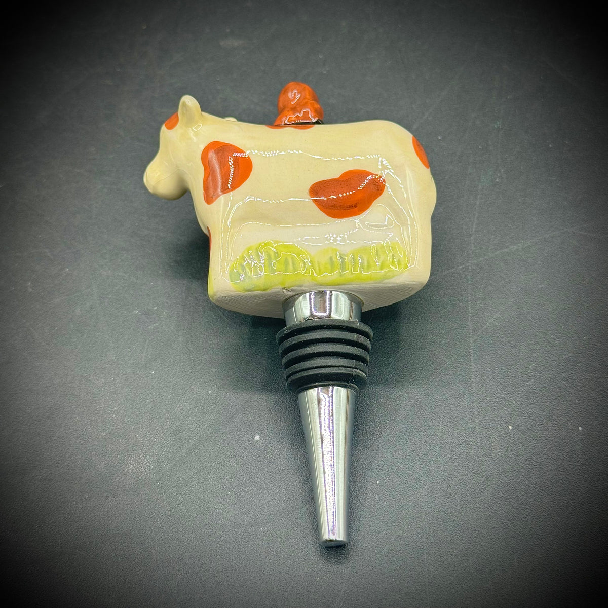 Williams Sonoma 12 Days of Xmas Maids-A-Milking Wine Stopper