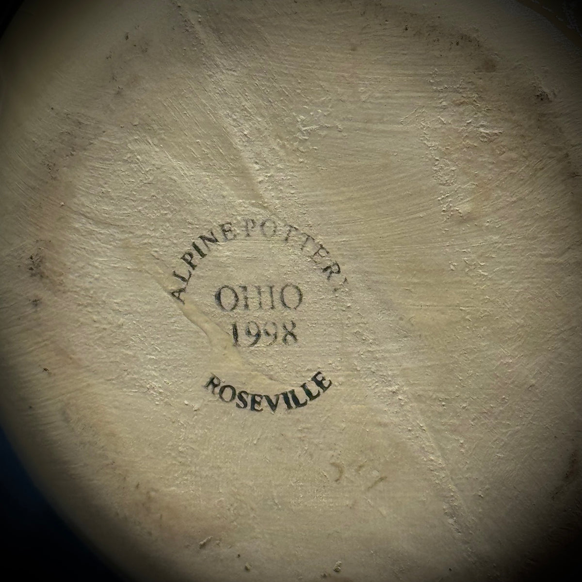 Vintage 1998 Alpine Pottery Roseville, Ohio Crock