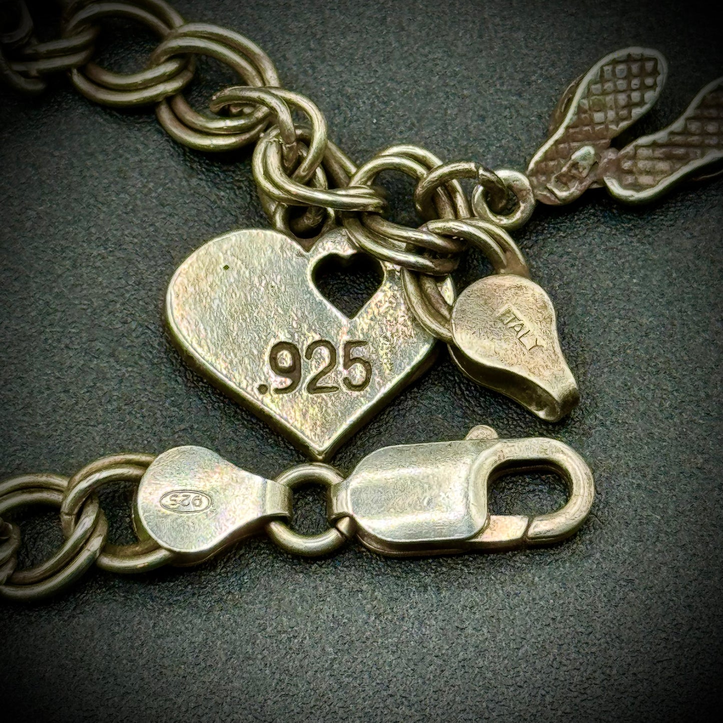 Fabulous Vintage Sterling Silver Charm Bracelet