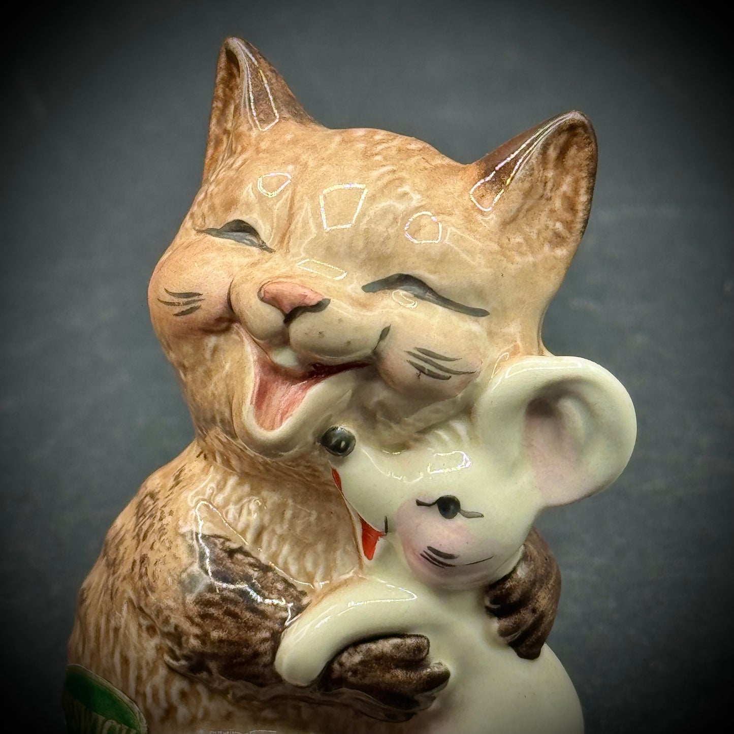 Vintage Beswick England Happy Cat & Mouse Figurine