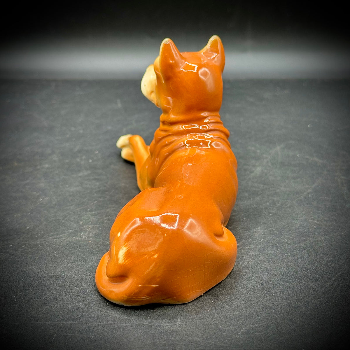 Incredible Vintage Porcelain Dog Figurine