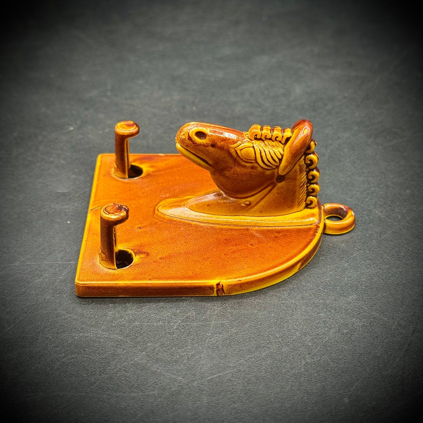 Vintage Celluloid Horse Head Hanging Key Hooks