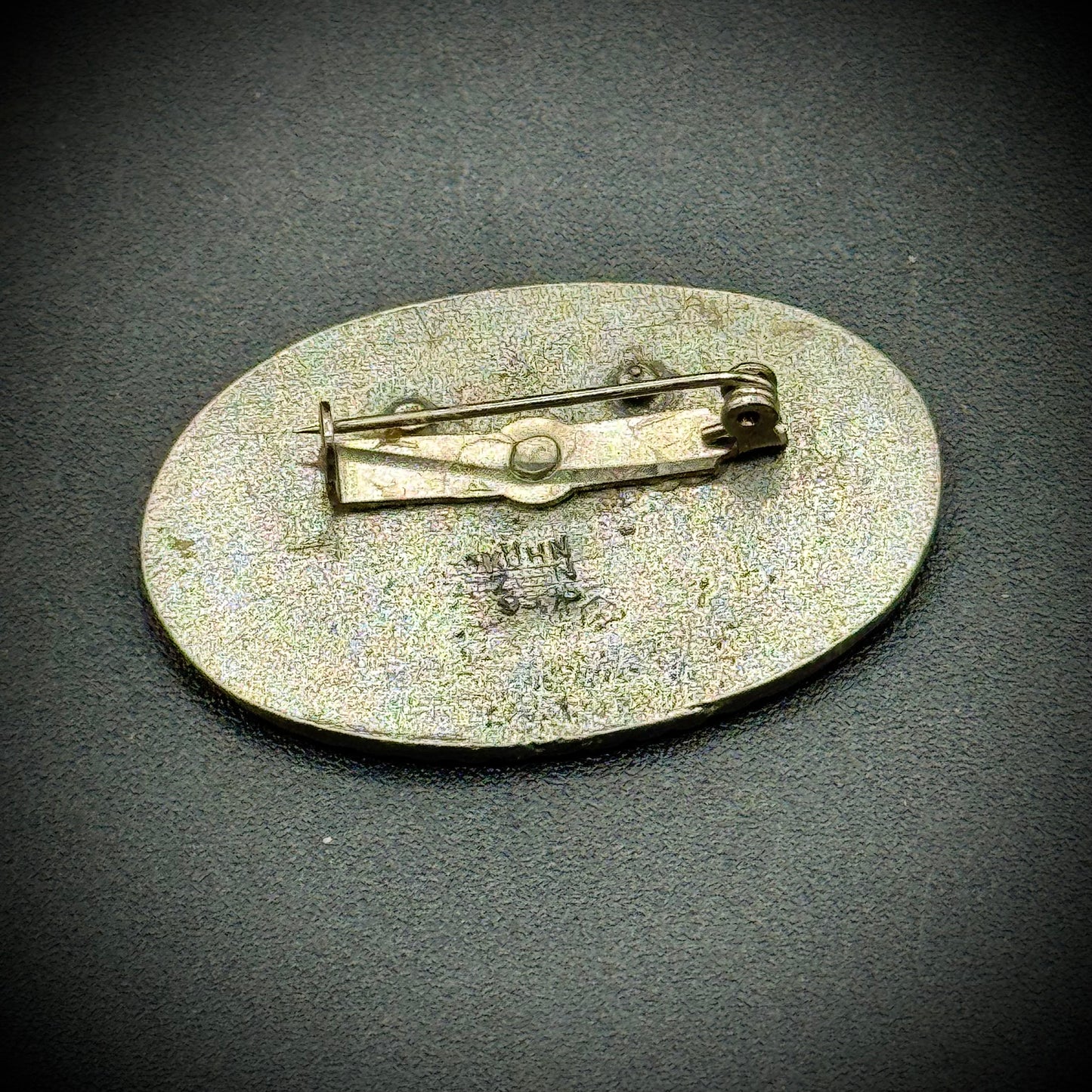 Vintage Artist Kuhn Alpaca Silver Flower Basket Motif Brooch
