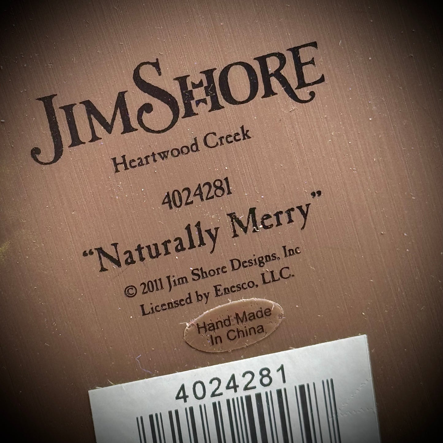 RARE Jim Shore Snowman "Naturally Merry" with Cardinal