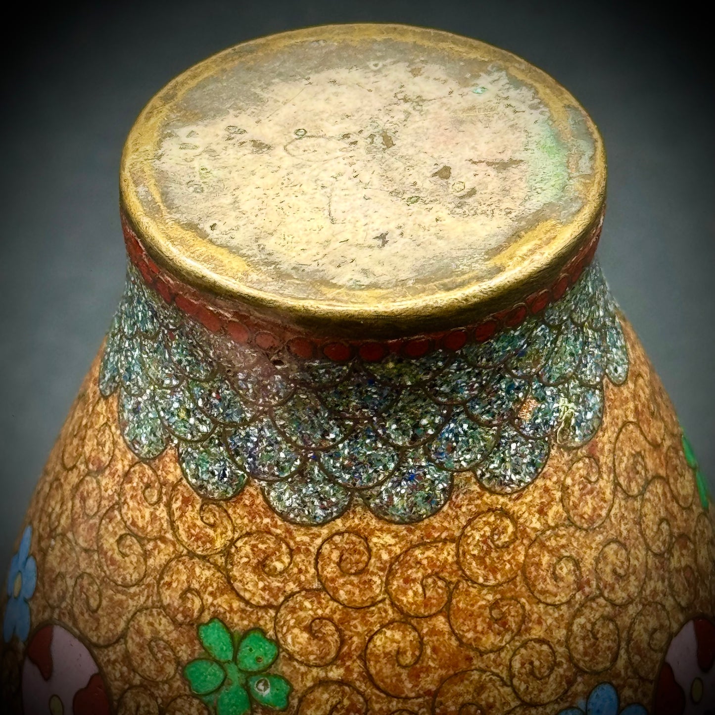 Early 20th Century Antique Chinese Cloisonné Vase