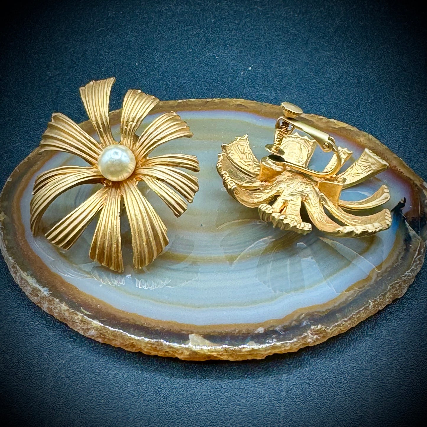 Vintage Screwback Designer Earrings