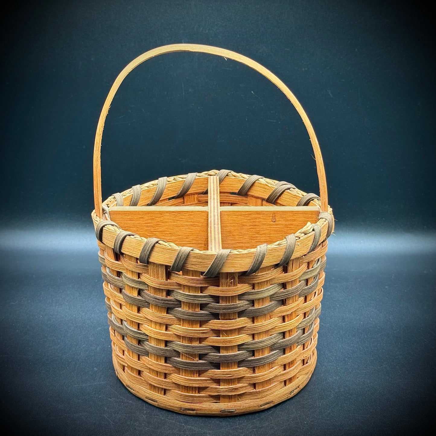 Amish Artisan Made Indiana Basket Signed
