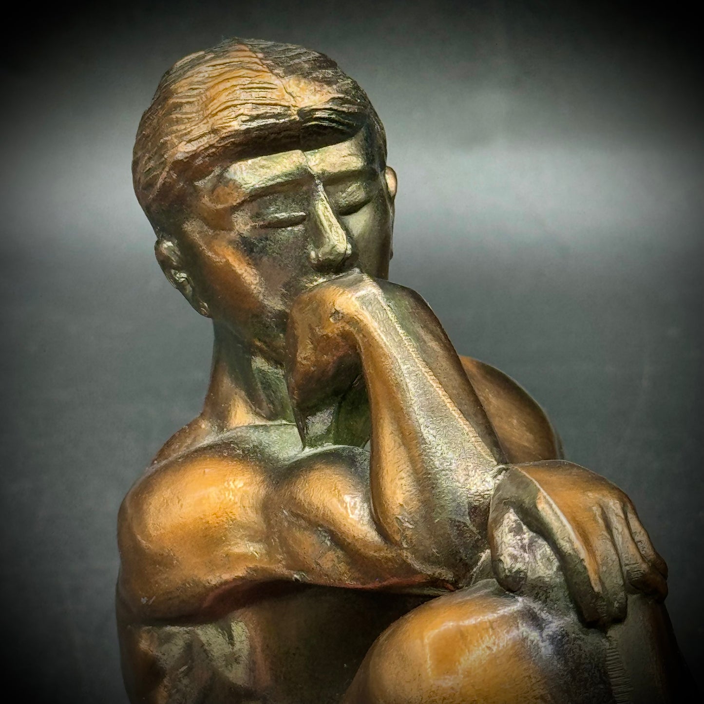 Antique 1928 Auguste Rodin's "The Thinker" Bookends