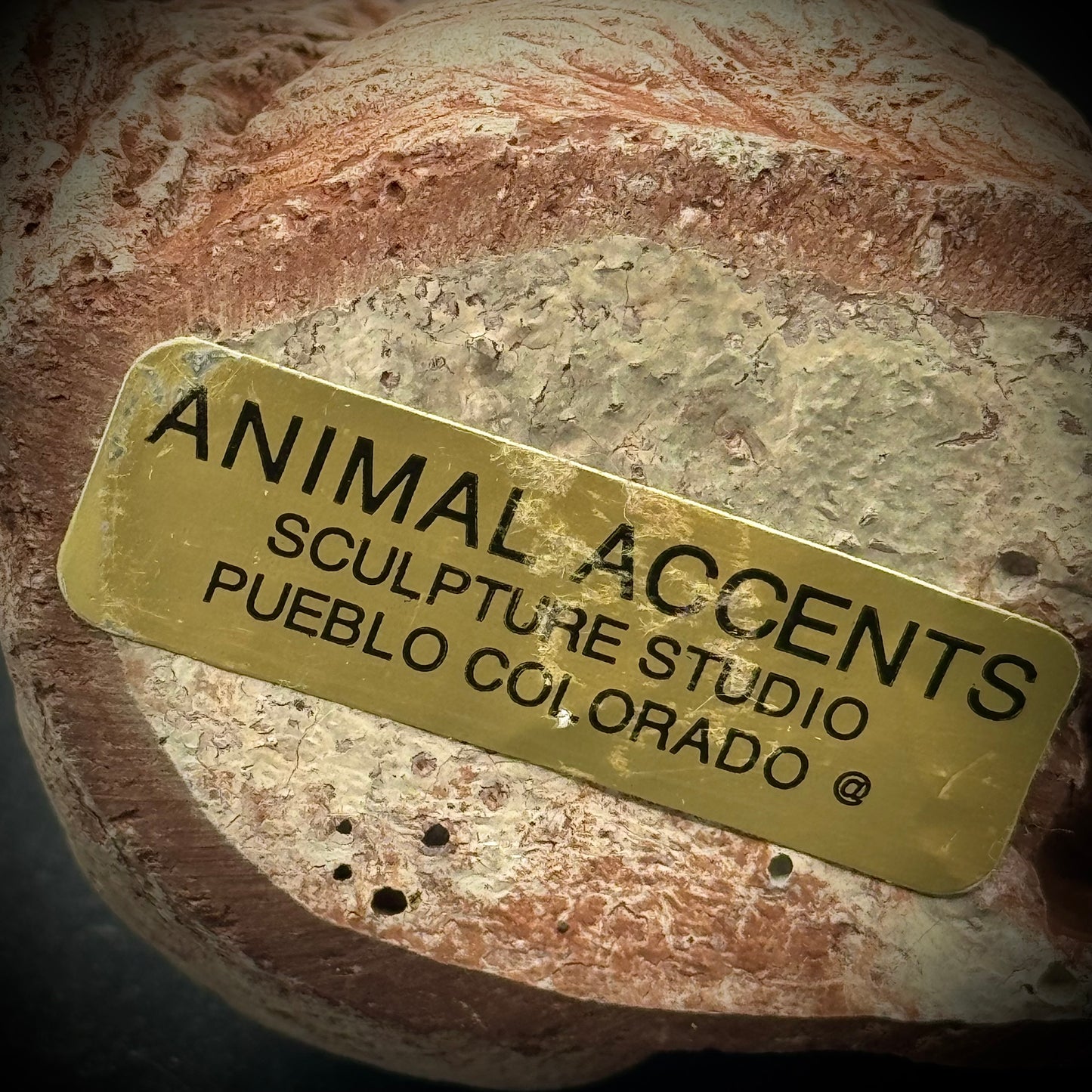 Animal Accents Pueblo, Colorado Ceramic Howling Wolf with Scarf