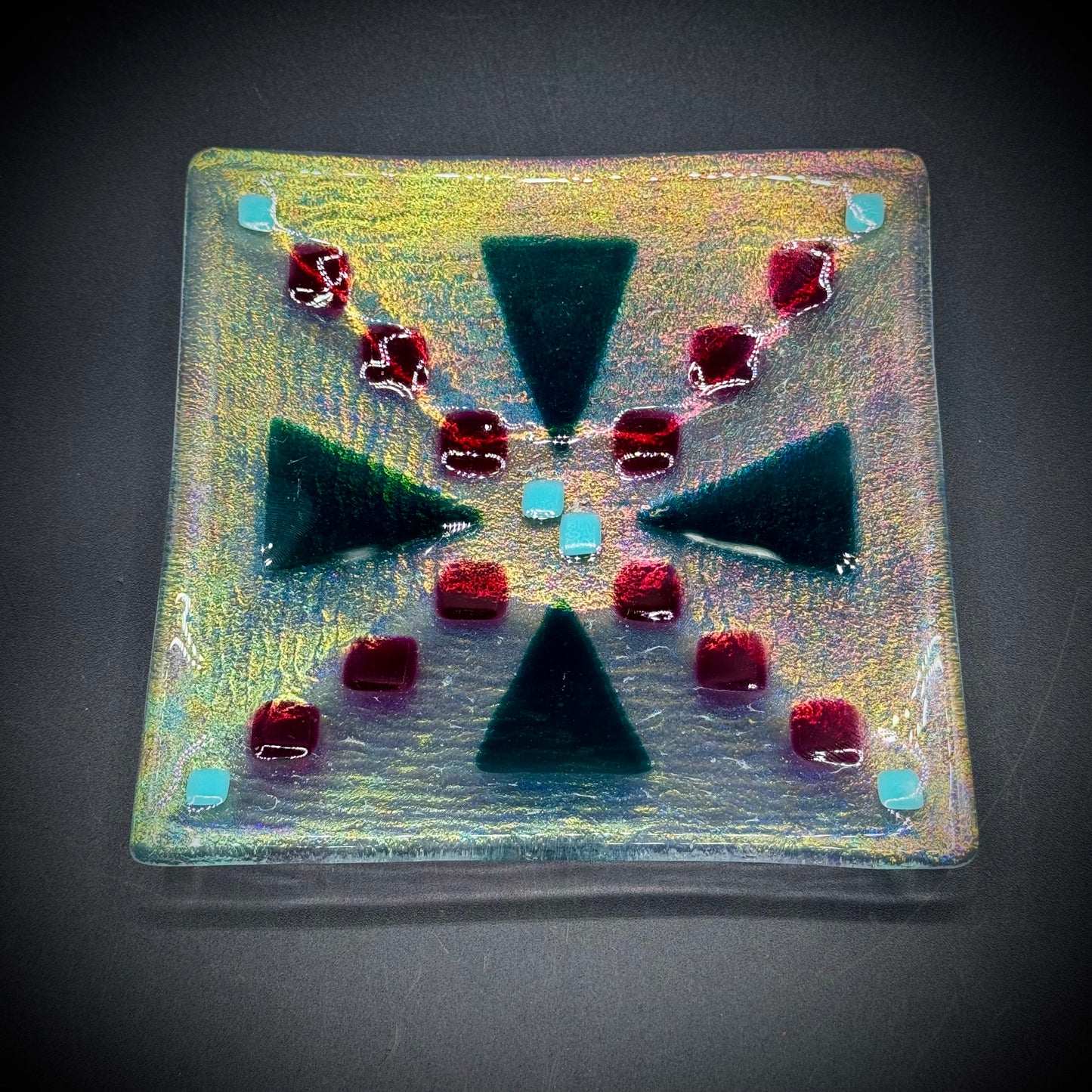 Fused Art Glass Dish