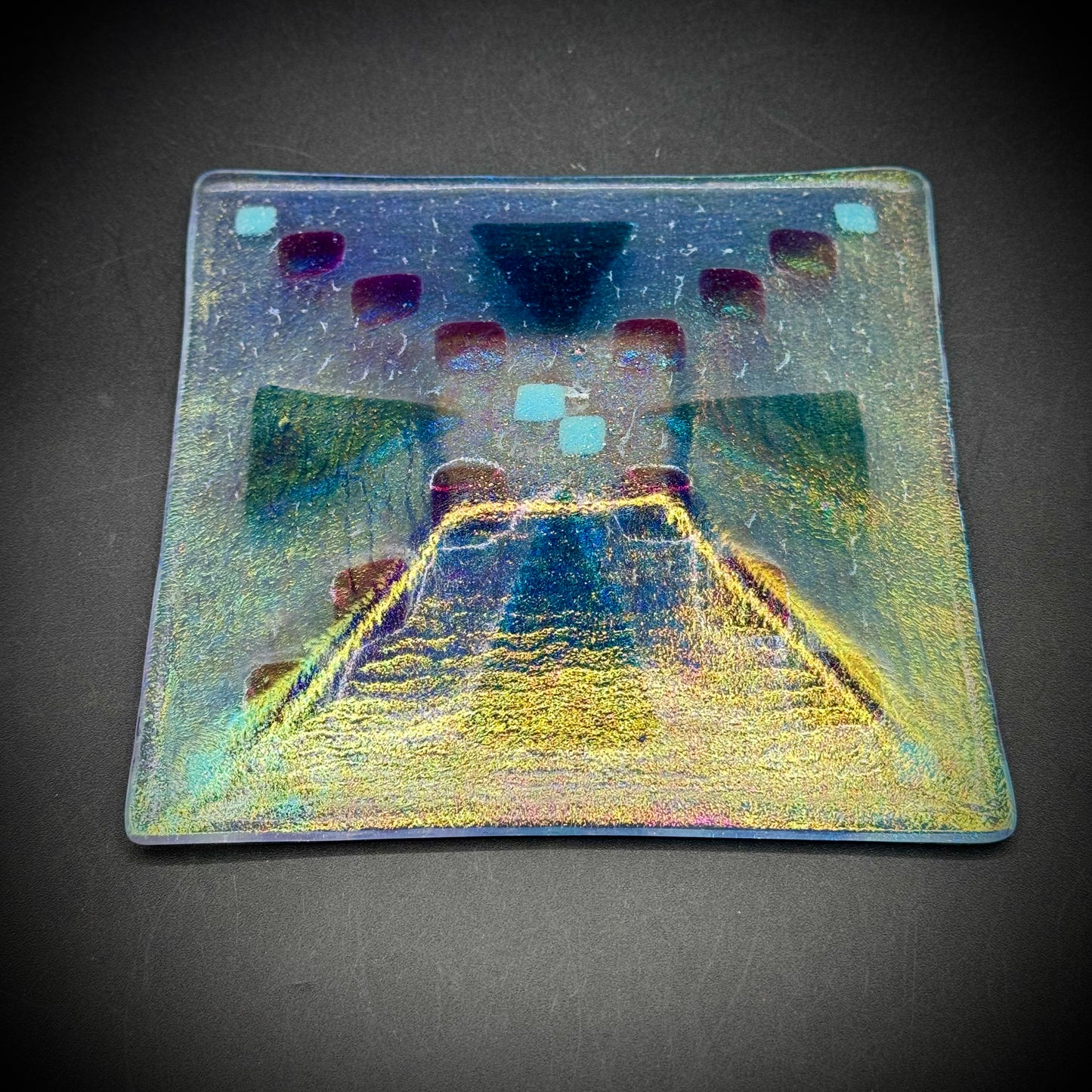 Fused Art Glass Dish