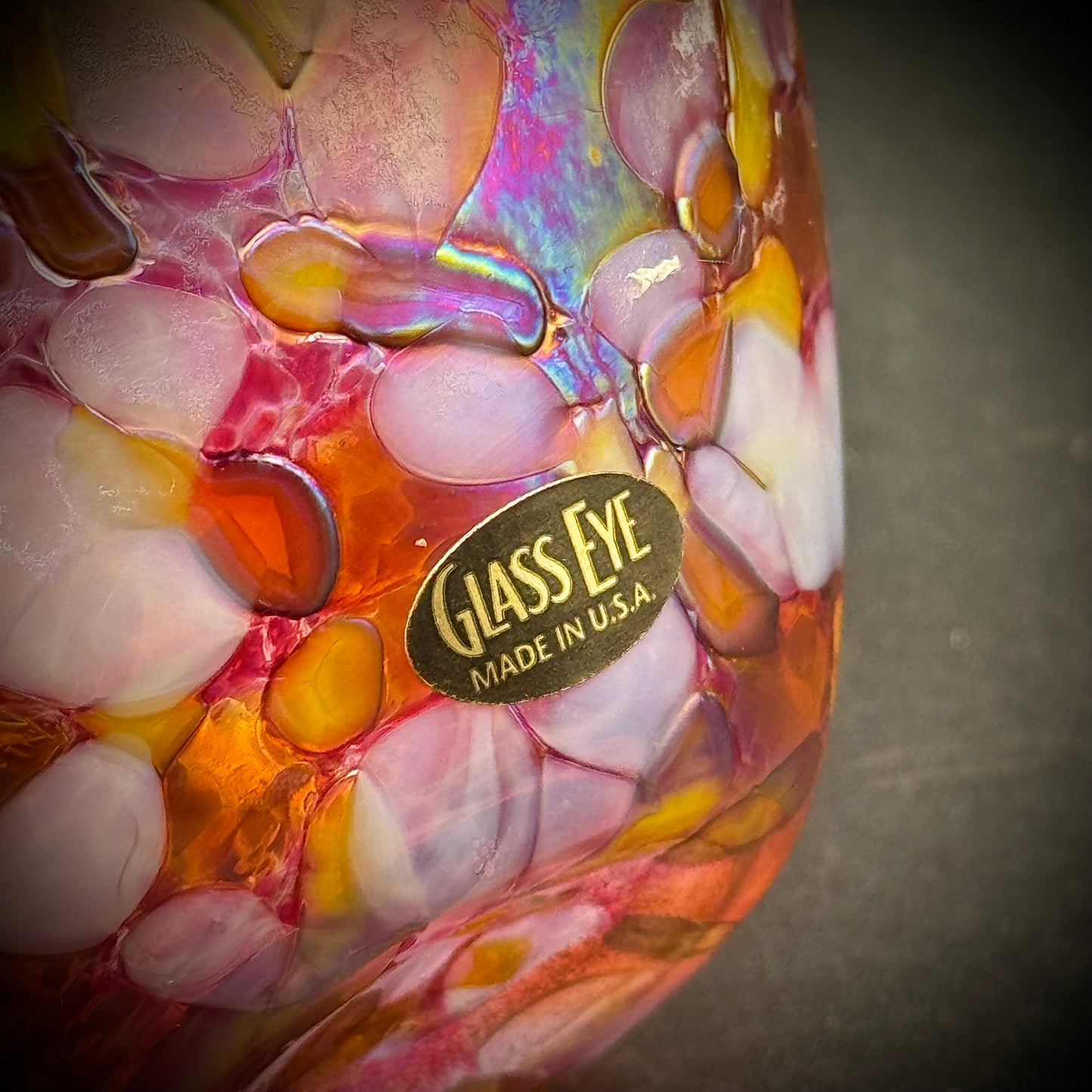 Colorful Glass Eye USA Wave Bowl