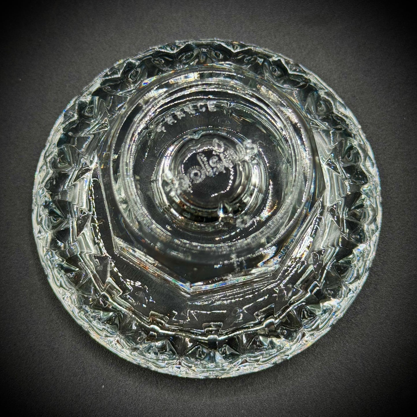 Pair of French Crystal Candle Votives