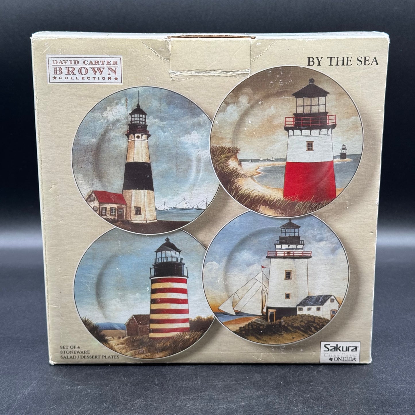 Brand New Set of 4 Lighthouse Plates