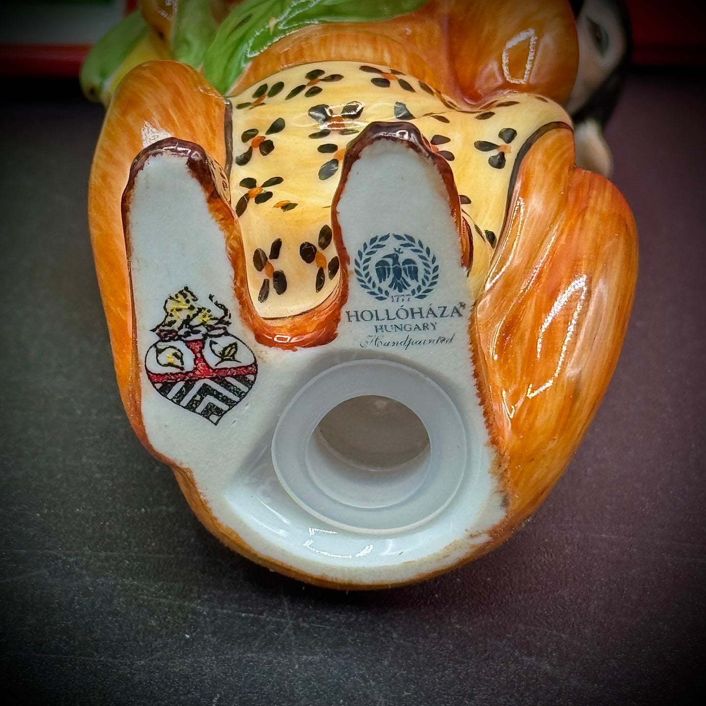 RARE Lynn Chase Designs "Monkey Business" Hungarian Hollohaza Handcrafted S&P Set - New in Box