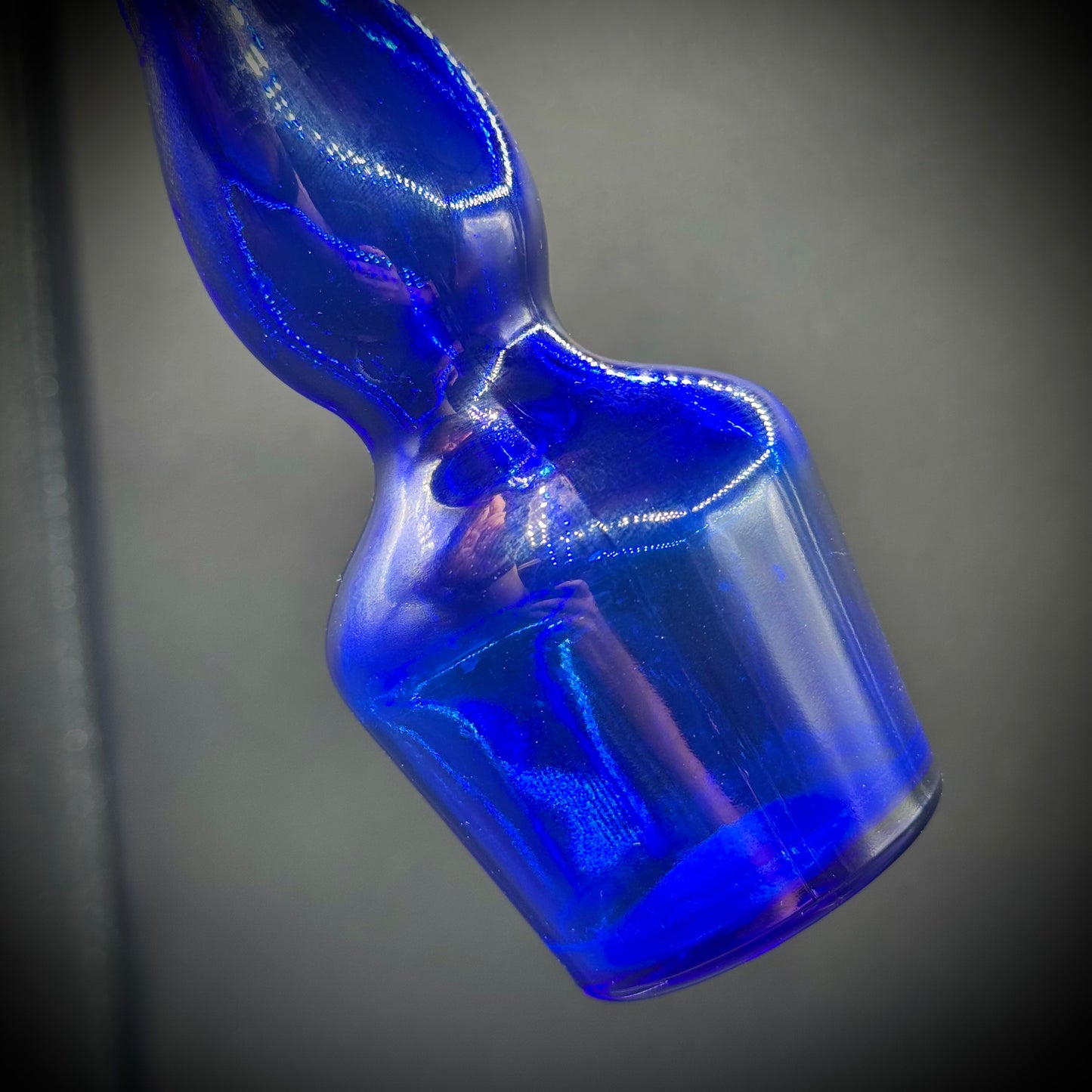 Vintage Wave Pattern Cobalt Blue Vase