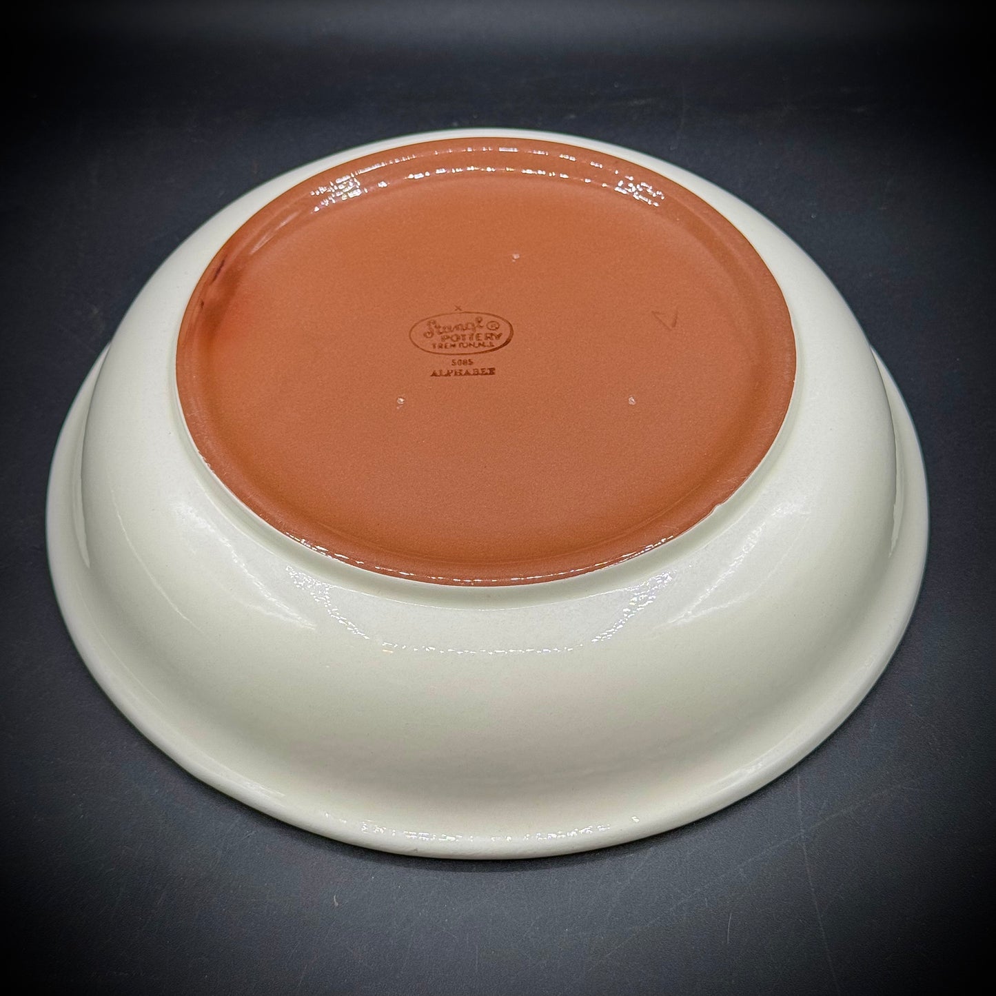 Vintage 1960s Stangl Children's Alphabet Warming Dish