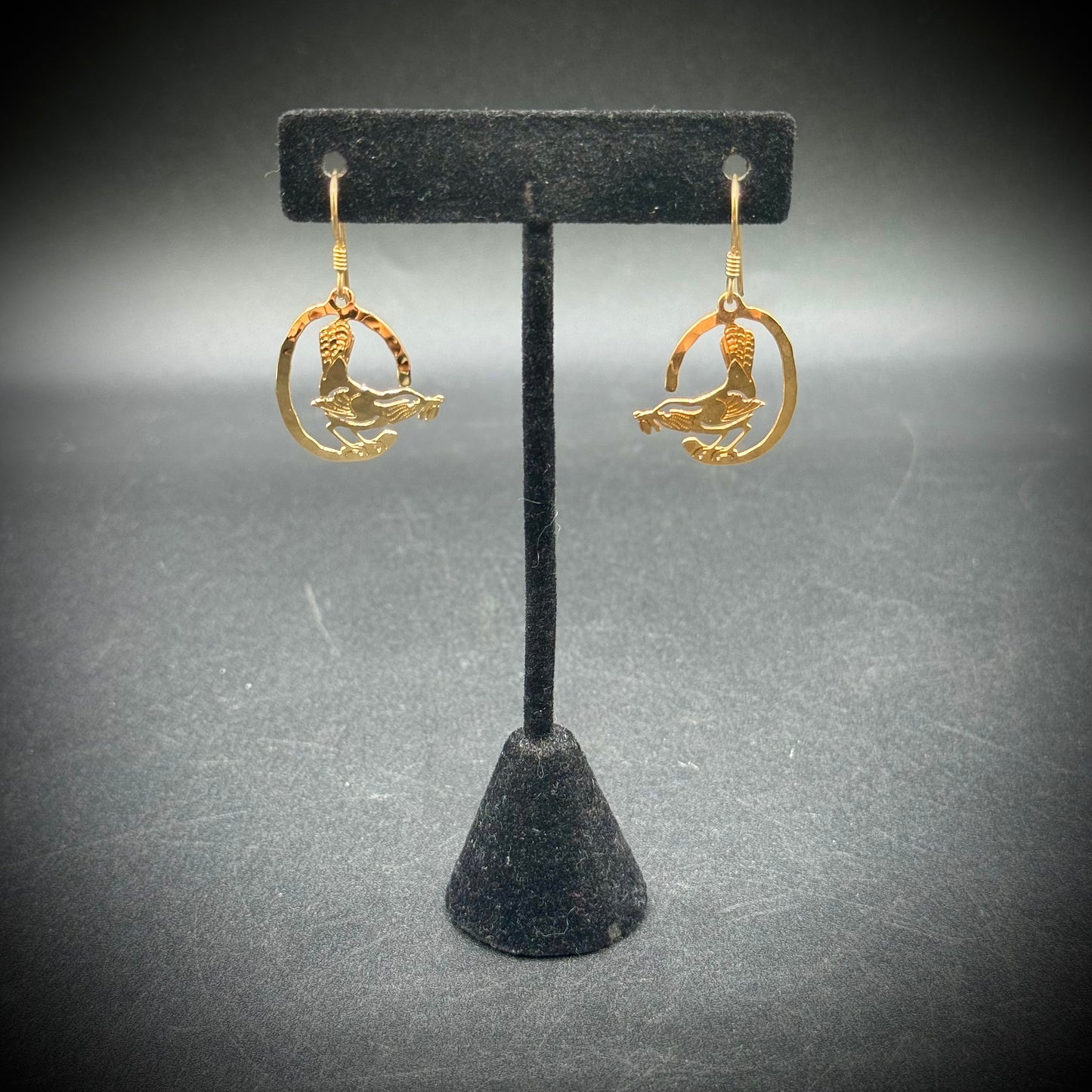 Wild Byrd Gold Tone Bird Motif Earrings