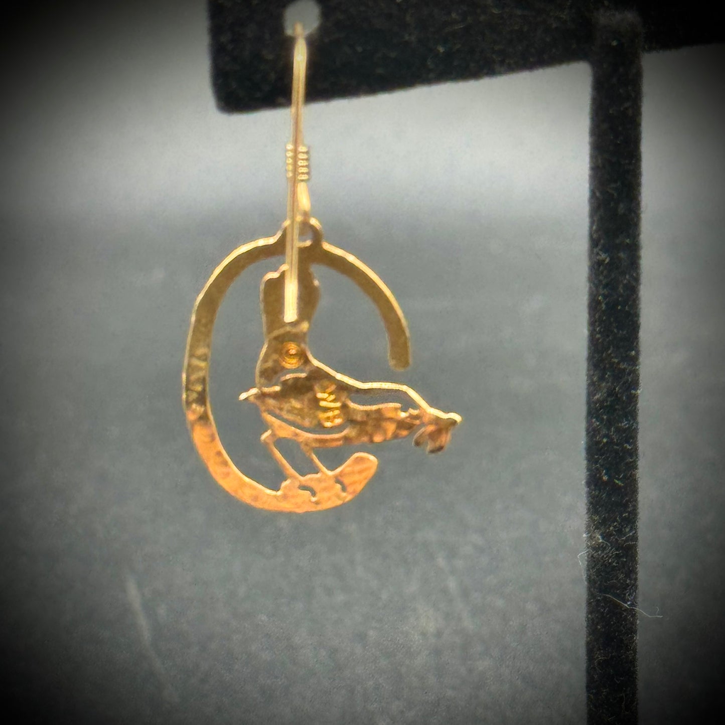 Wild Byrd Gold Tone Bird Motif Earrings