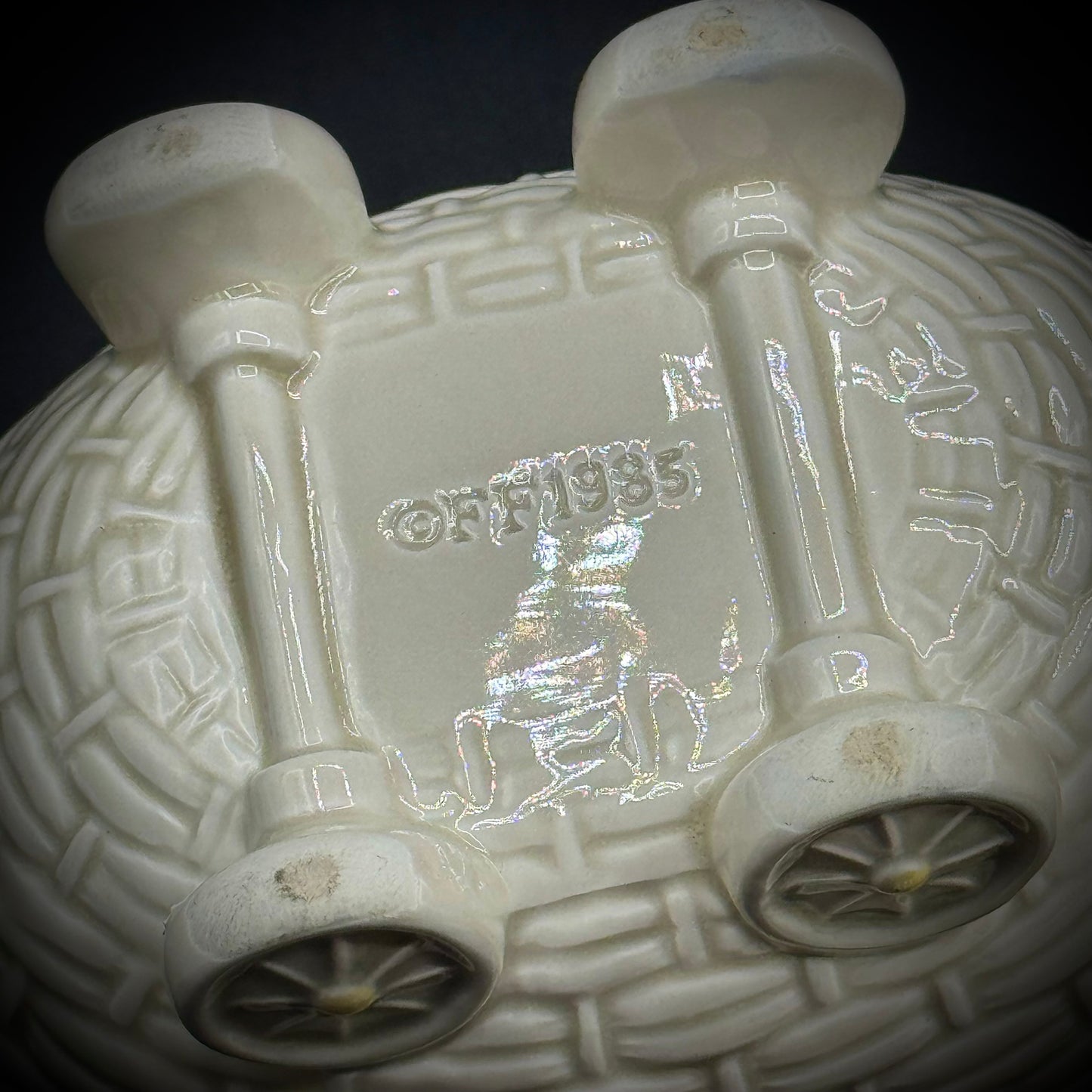 Vintage Fitz & Floyd 1985 Adorable Mommy Pig & Piglets Lidded Box