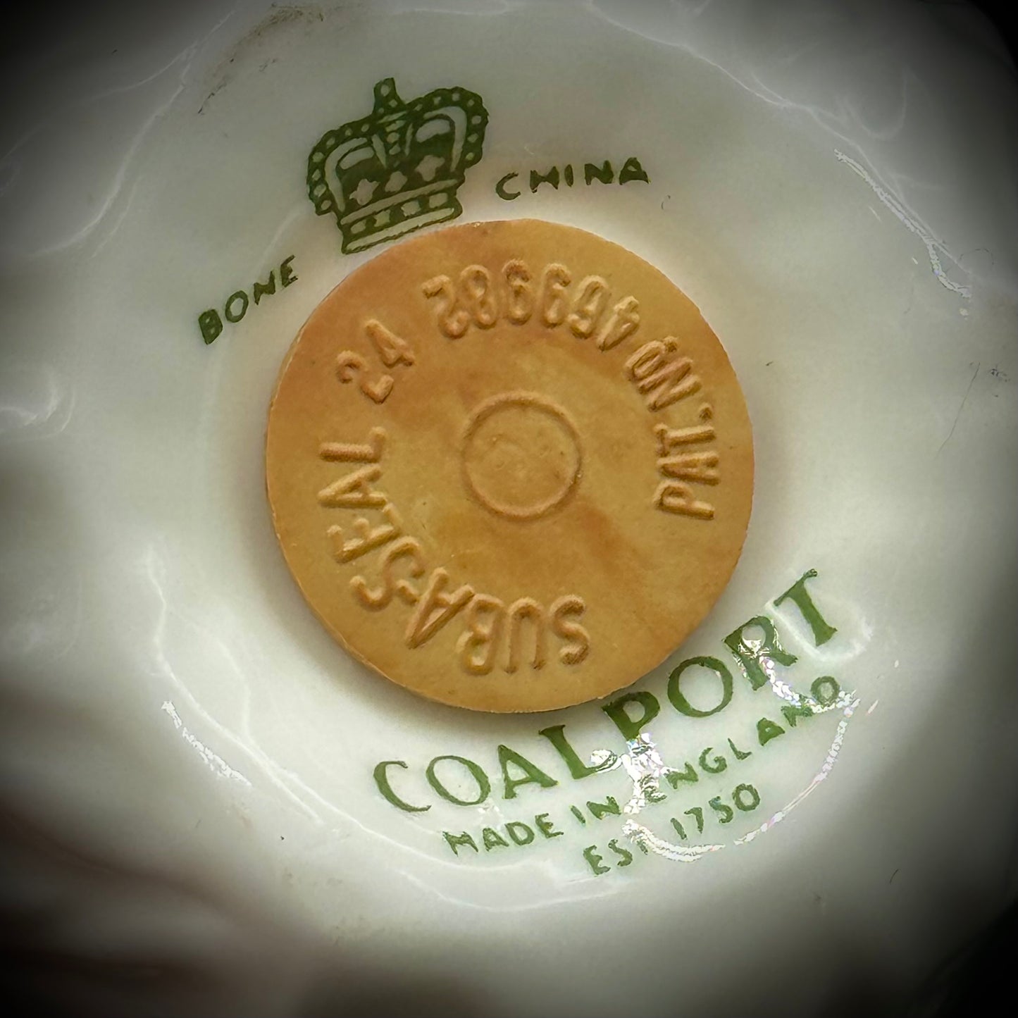 Coalport England Fine Bone China Shamrock Motif S&P Set