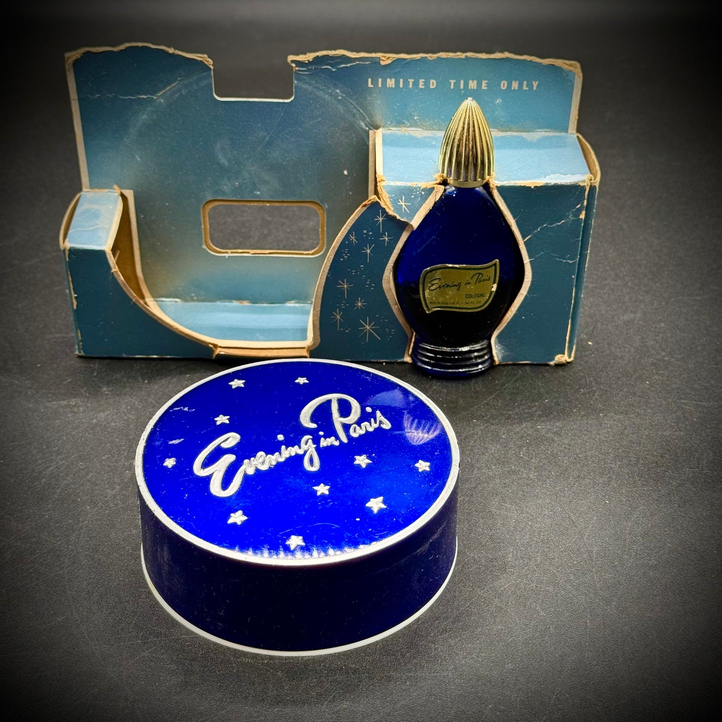 Vintage Evening in Paris Perfume/Powder Set
