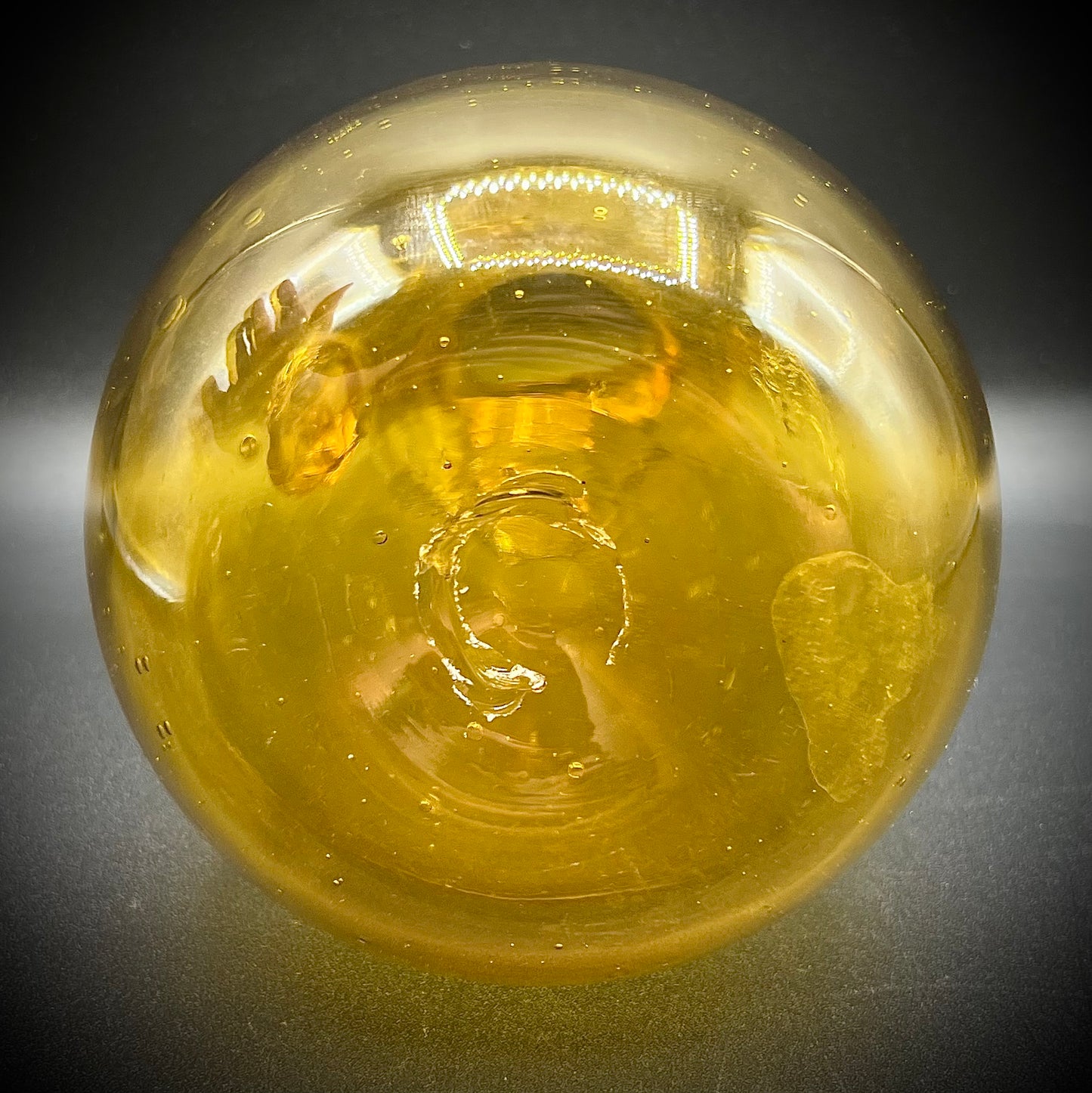 MCM French BIOT Yellow Art Glass Bottle/Decanter