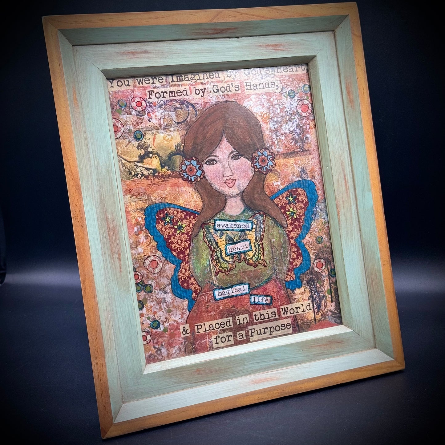 Beautiful Framed Angel Art Print by Sedona Artist