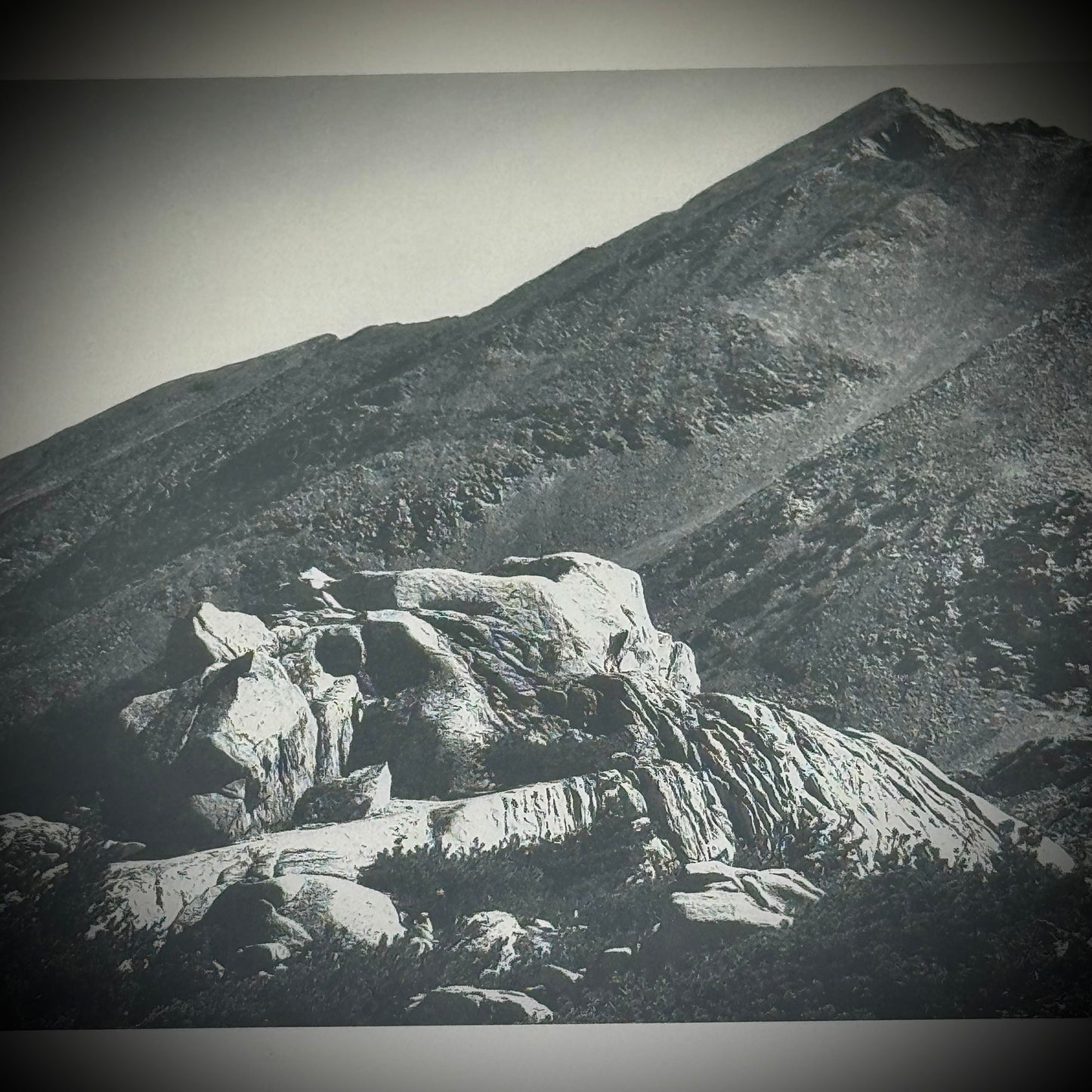 Vintage Vertical Black & White Ansel Adams Lithograph