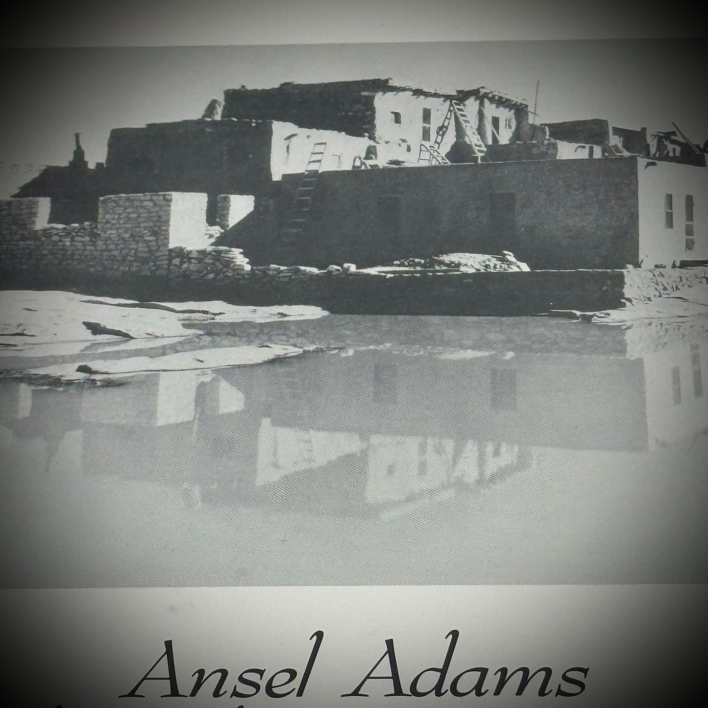 Vintage Horizontal Black & White Ansel Adams Lithograph