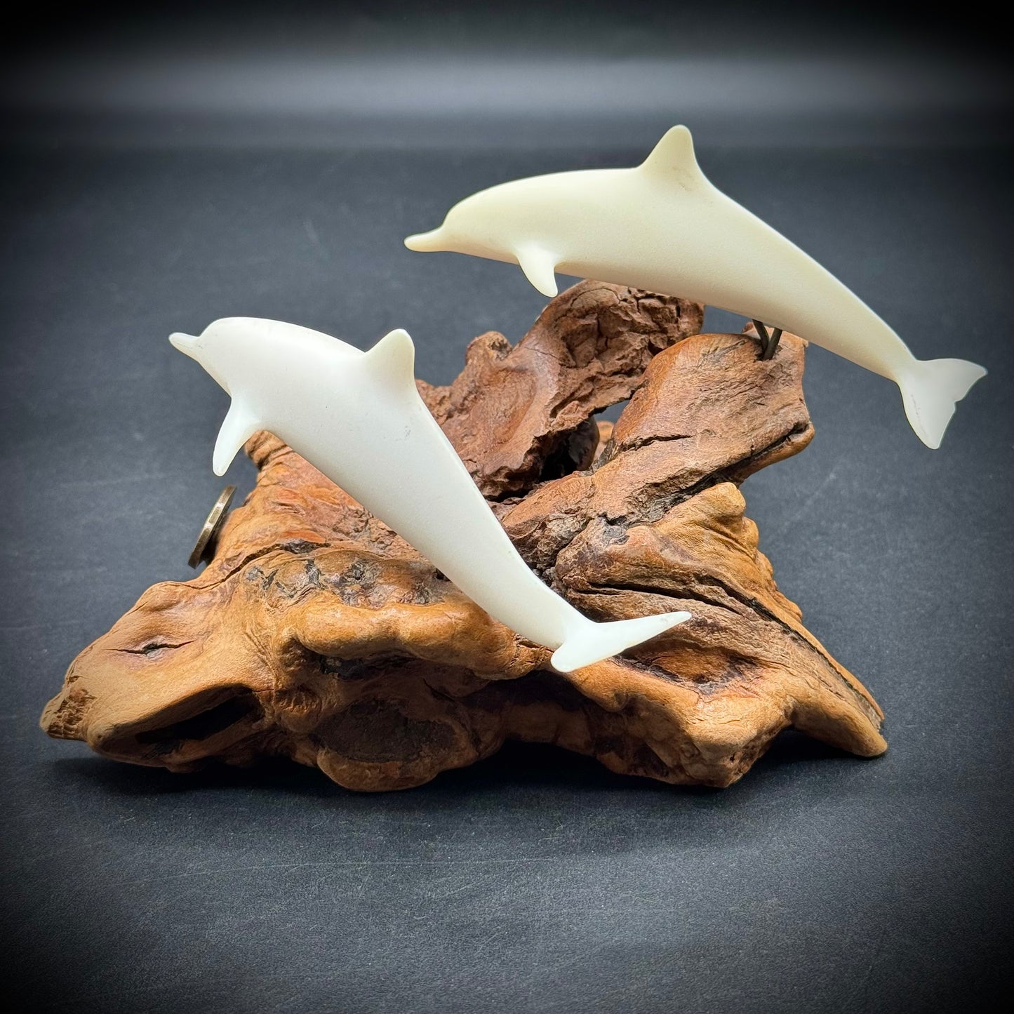 John Perry Double Dolphin Sculpture
