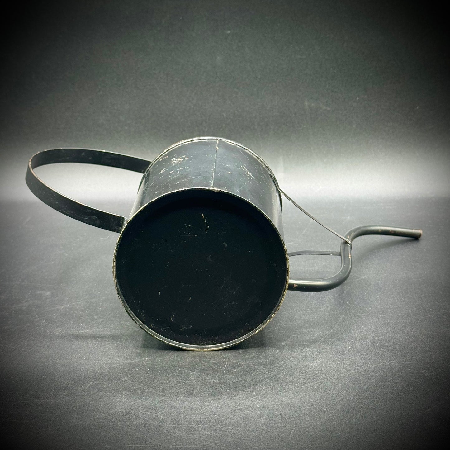 Vintage Hand Painted Metal Watering Can