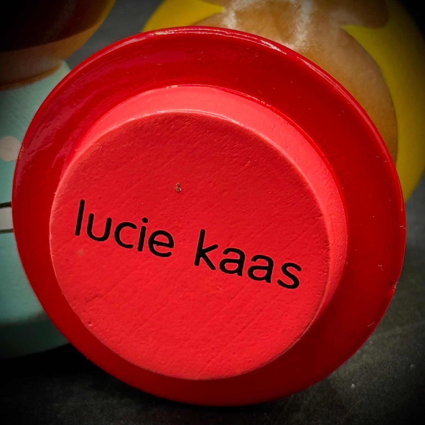 Pair of Danish Modern Lucie Kass Painted Wood Egg Cups