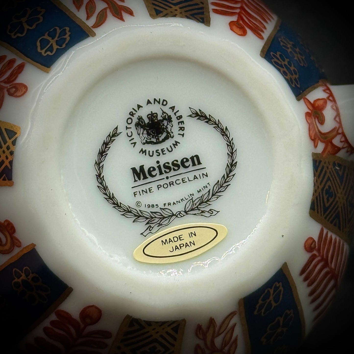 Vintage Meissen Fine Porcelain Victoria & Albert Museum Teapot - Made in Japan