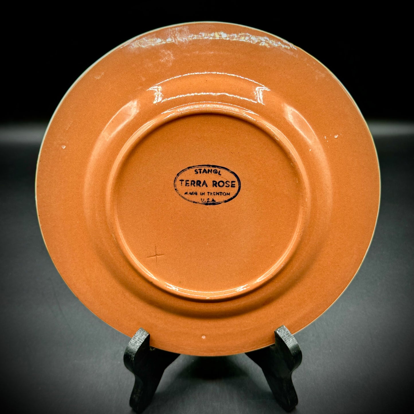 Vintage Stangl Terra Rose Peach Motif Plate