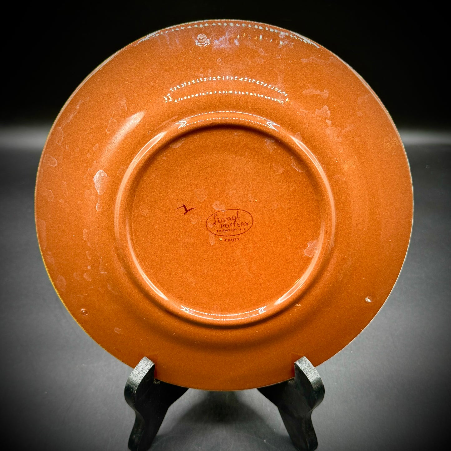 Vintage Stangl Terra Rose Apple Motif Plate