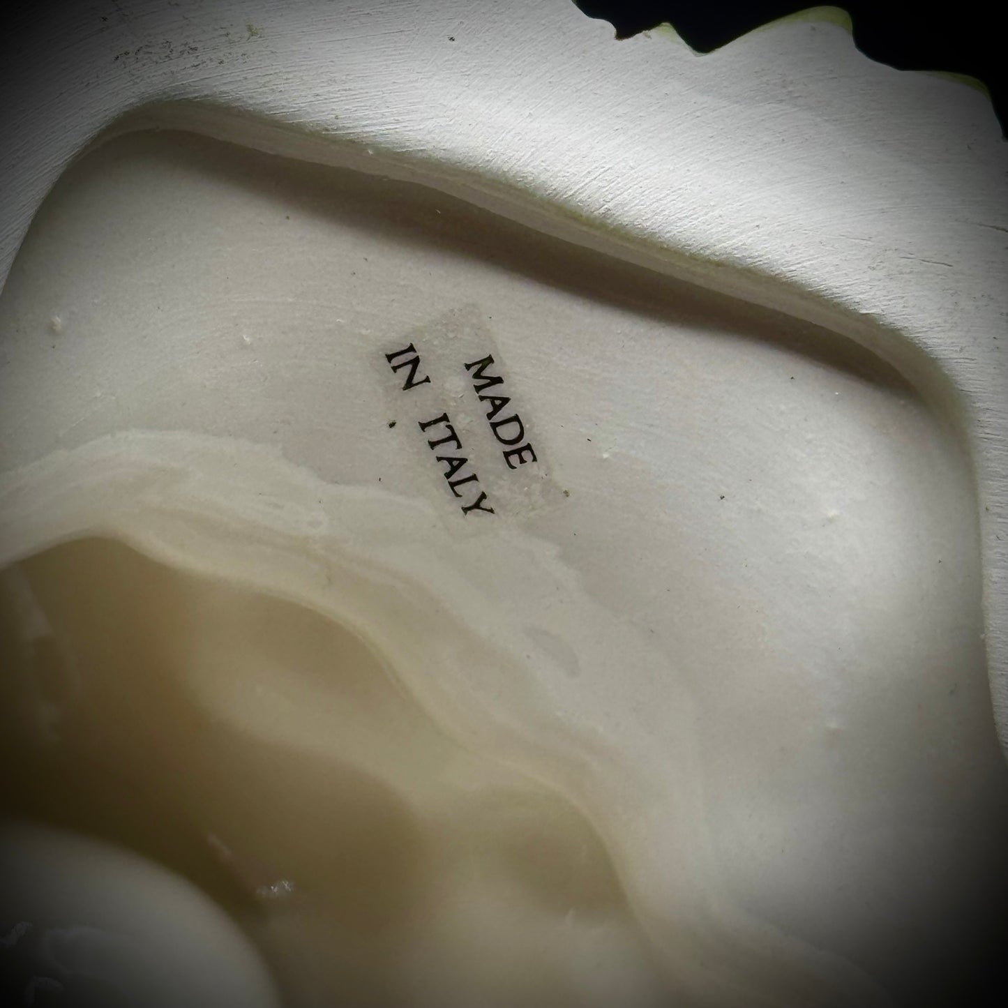 Pair of Ceramic Grape Cluster Candle Holders - Made in Italy