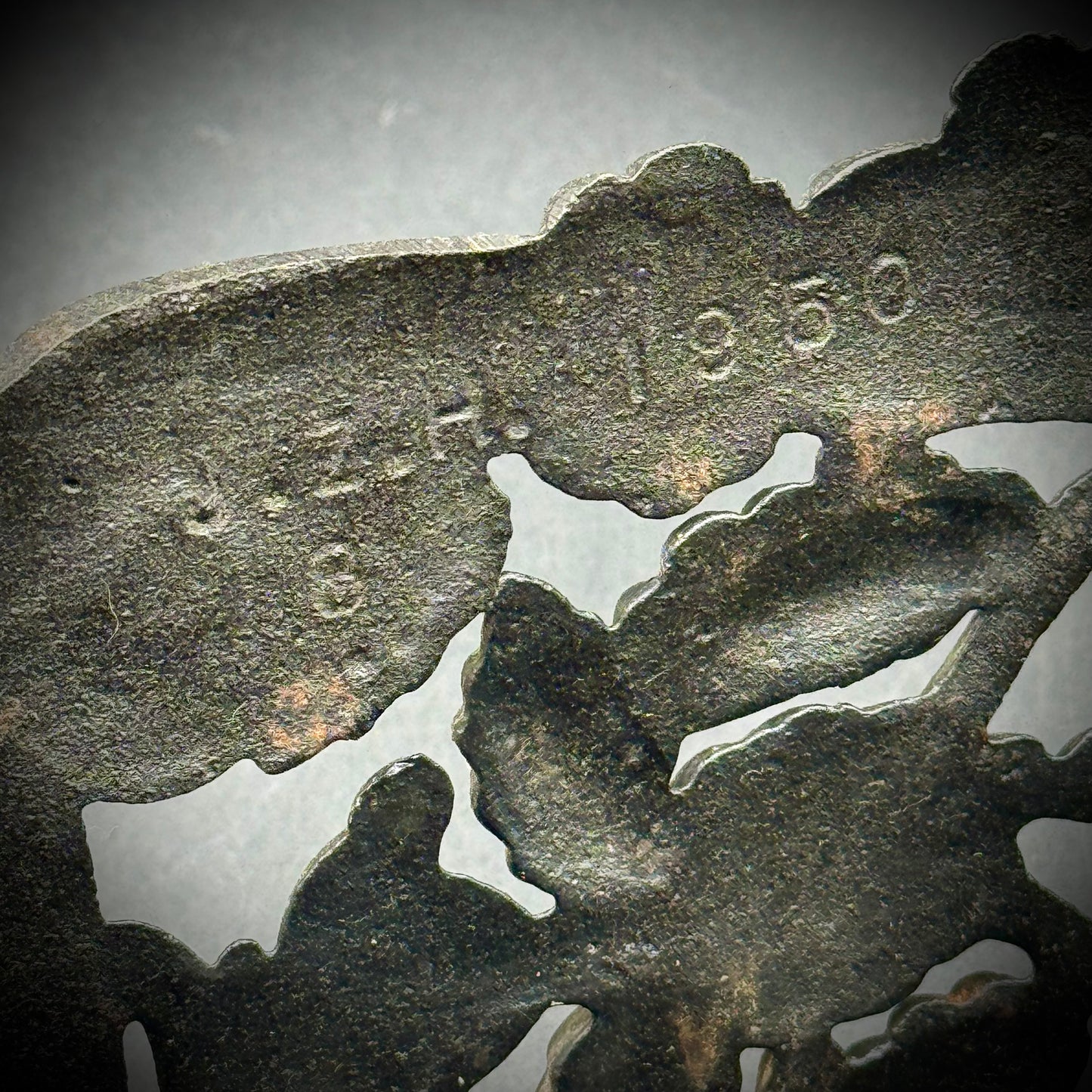 Vintage J.Z.H. 1950 Cast Iron Trivet