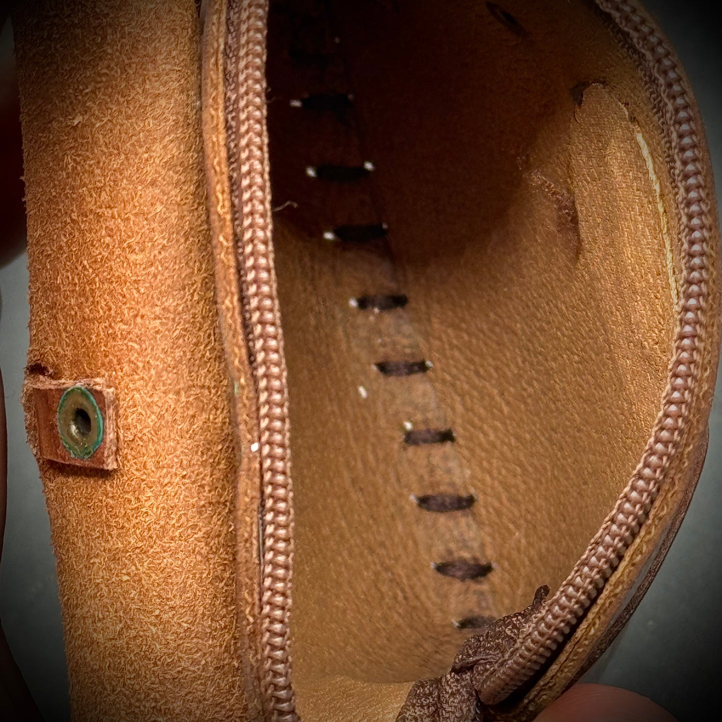 Tooled Leather Owl Mini Purse