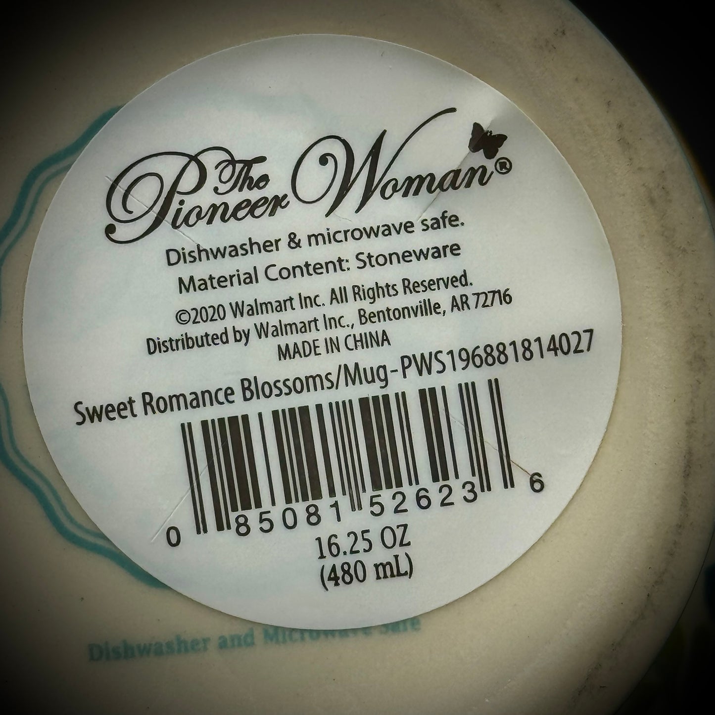 New with Label Pioneer Woman Light Blue Flower Mug